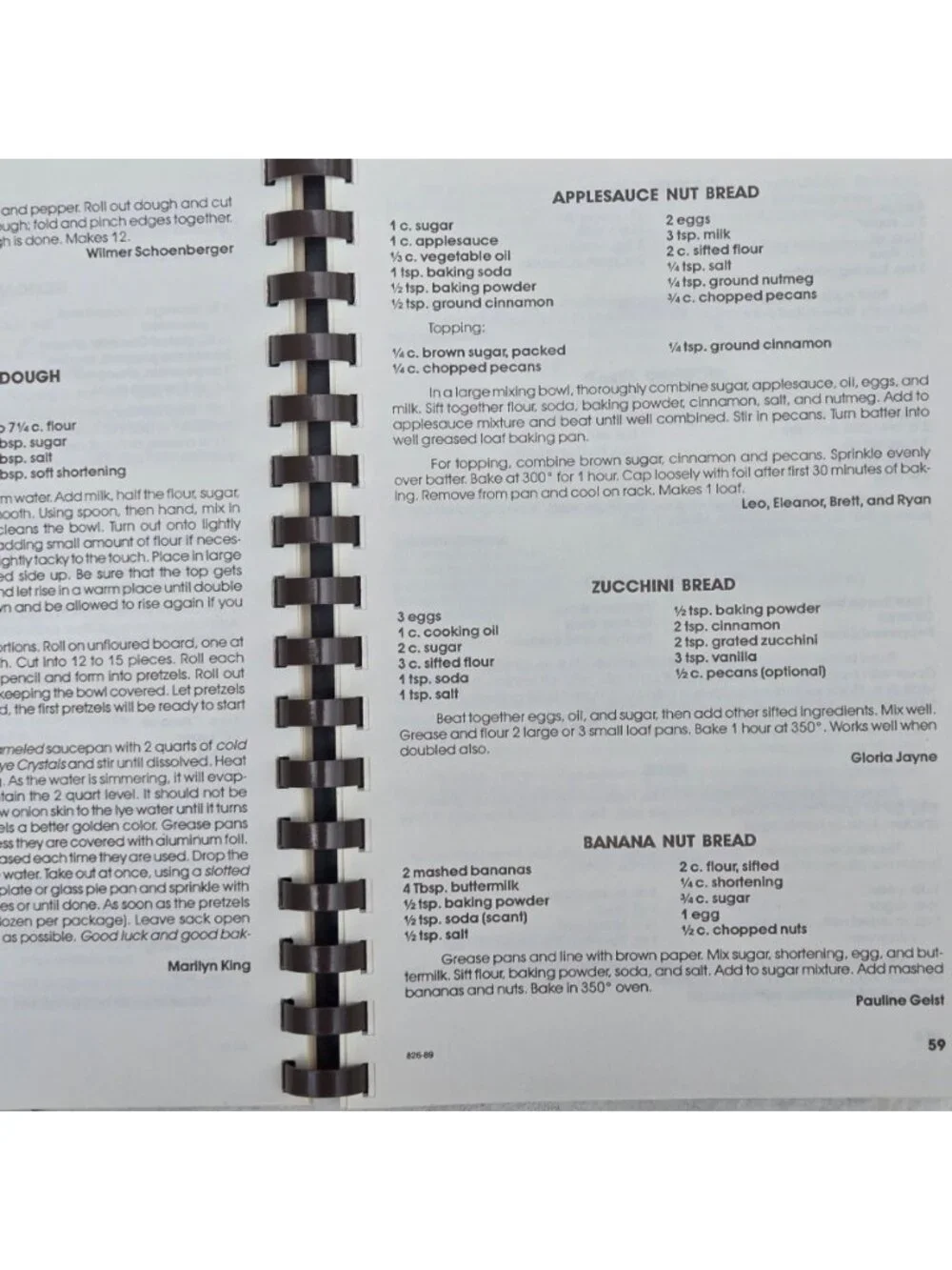 The Schoenberger Collection Cookbook Descendants Of John & Lucy 1989 Recipe book